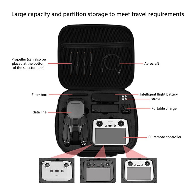 for Mavic 3 Carrying Case RC Drone and Smart Remote