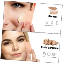 IWOWHERO 96pcs Makeup Sponge Shaped Foundation Applicators for and Skin-friendly Cosmetic Pink and Nude for Makeup Application