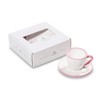GMUNDNER KERAMIK Espresso for you Gourmet Crockery Set Herzerl Pink