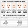 Godefroy MyBrows Long Lasting Eyebrow Transfers, Medium Arch, Medium Brown,