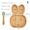 Tiggi Bamboo Baby Plate with Strong Suction Ideal Toddler Plates