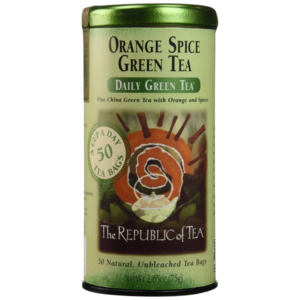 The Republic of Tea, Orange Spice Green Tea, 50-Count