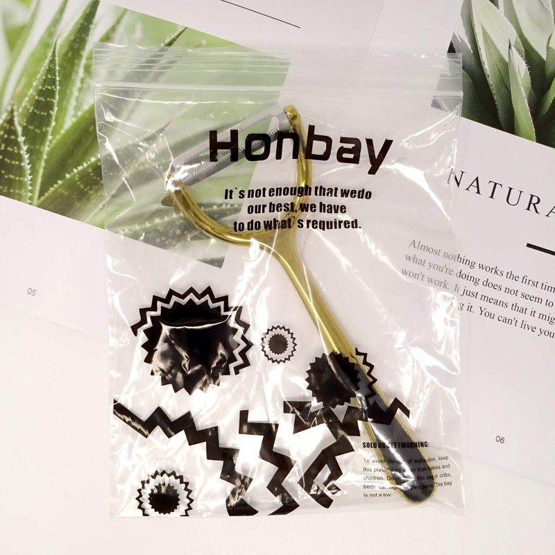 Honbay 1PCS Stainless Steel Golden Y Vegetable Fruit Peeler for