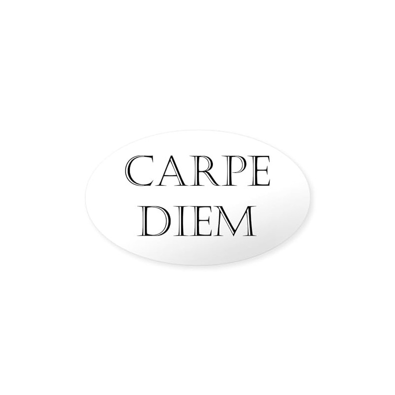 CafePress Carpe Diem Oval Car Bumper Sticker