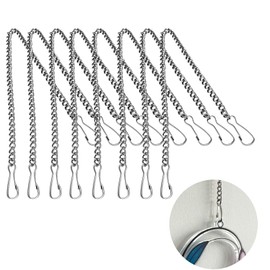 FWKAILEPING 8 Pcs Stained Glass Window Hanging Chain,20inch Premium Decorative Chains for Colorful Glass Windows Sun Catchers and Ornaments Perfect for Walls Gardens and Kitchens