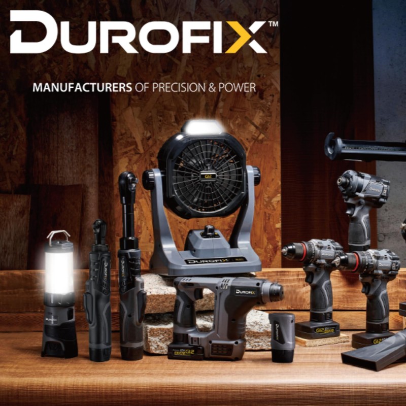 Durofix RW1216-3P G12 Series 12V Li-ion Cordless 3/8” 60 ft-lbs.