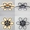 Black-Star ring Ceiling Fans with Lights and Remote, 27 Inch