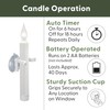 612 Vermont LED Battery Operated Suction Cup Window Candles with