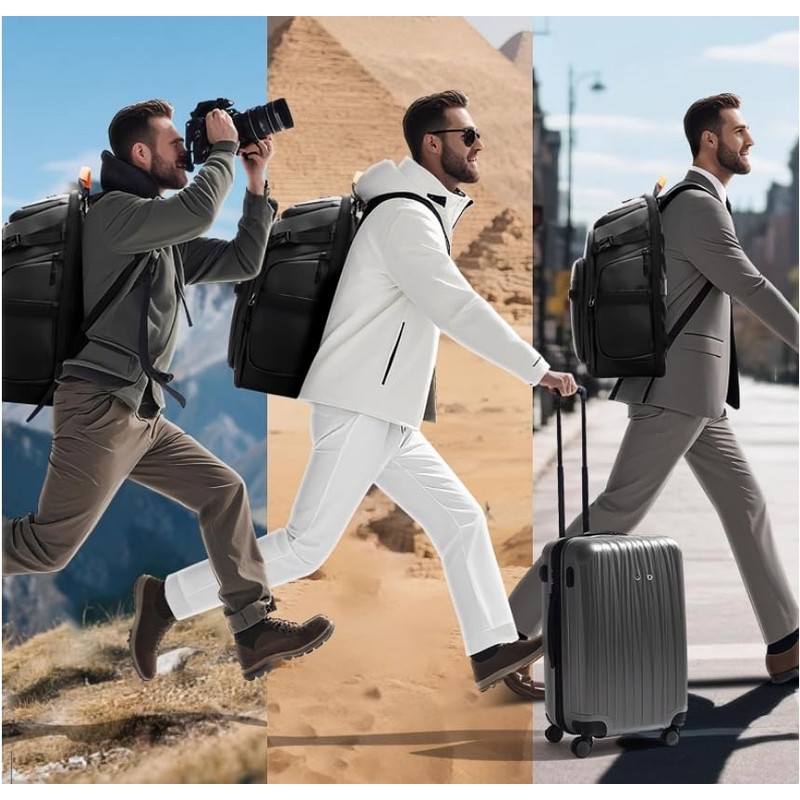 BOPai Camera Backpack Bag Professional Waterproof for Photographers with Rain