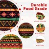60Pcs Traditional African Tribal Paper Plates 9" Heavy Duty Paper