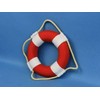 Hampton Nautical Vibrant with White Bands Life Ring Decoration, 6",