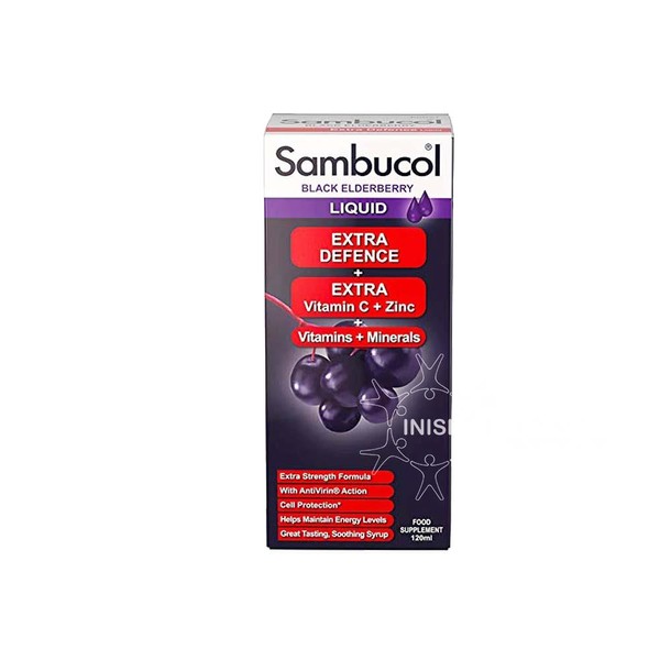 Sambucol Extra Defence Liquid Black Elderberry 120ml