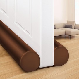 MAXTID Twin Door Draft Blocker for 36" 34" 32" 30" Interior Doors Under Door Seal Strip Door Insulation for Winter Door Bottom Sweeps