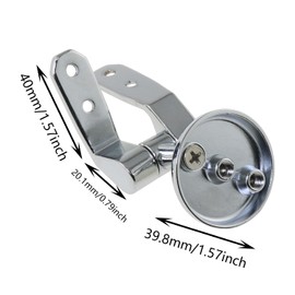 DGZZI 1 Set Toilet Seat Hinges Zinc Alloy Replacement Parts Adjustable Toilet Chrome Hinges with Fittings Zinc Alloy Resin Solid Wood Toilet Lid Hinges for Bathrooms Hotels and Public Places