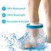 Tideshake Non‑Slip Waterproof Foot Cast Cover for Showering, Reusable Adult
