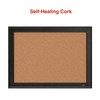 Staples Cork Bulletin Board, Black Frame, 23" x 17" (ST62835)