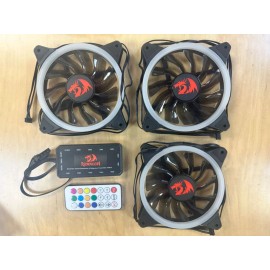 Redragon 3pk pc case fans 120mm RGB Lights Cooling Fan