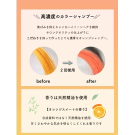 Salon Exclusive Tokuno Orange Carabom Orange Shampoo, 8.5 fl oz (250 ml), Orange Shampoo, Color Care, Organic Plant Extract Formulation, Beauty Salon Exclusive