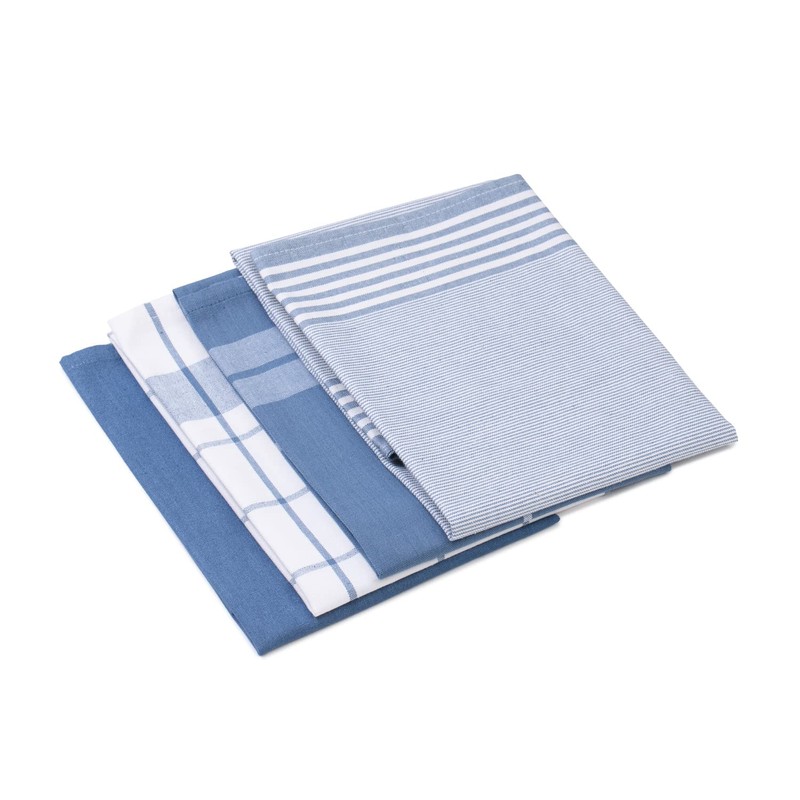 Gözze - Set of 4 Tea Towels, 100% Jacquard Cotton,