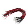 Evemodel L125W 20pcs Pre Wired 5mm Bright White Led Lamp