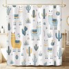 4 Pcs Cute Llama Bathroom Decor, Funny Alpaca Cactus Cartoon