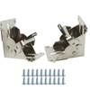 2PCS 0-90-180 Degree Table Legs Foldable Bracket with Screws,Self-Locking Hinge-