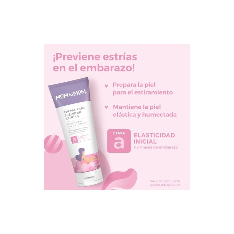 MOM to MOM Crema para Prevenir Estrías ETAPA a 250ml