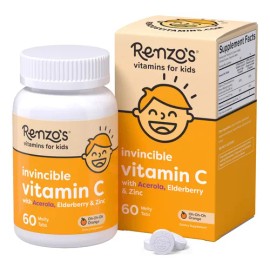 Renzo's Vitamin C Para Niños Con Saúco Y Zinc 60 Tabs