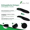 Green-Feet Orthopaedic Insoles Further Designed For Lower Arch Foot Splayfoot