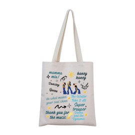 MNIGIU Mamma The Musical Inspired Gift Mia Fans Gift Donna and The Dynamos Fans Gift Dancing Queen Tote Bag (Mia Tote)