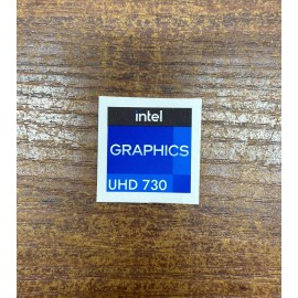 Intel 1x Intel UHD 730 Graphics Desktop / Laptop sticker label (NEW)