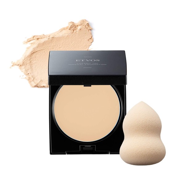Etovos Creamy Tap Mineral Foundation (Case + Puff) SPF42 PA+++ 7g #Light