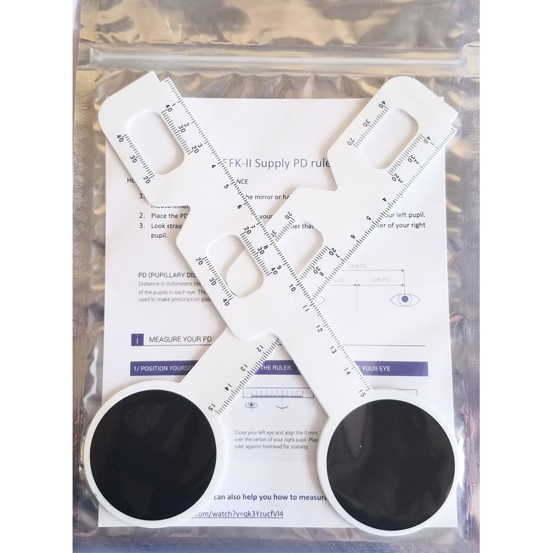 EFK-II SUPPLY 2 Pieces Optical PD Ruler Pupil Distance Meter