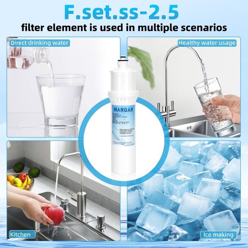 F.SET.SS-2.5 Filter, Replacement for Max Flow® Water Filter SS-2.5, SS-2.5
