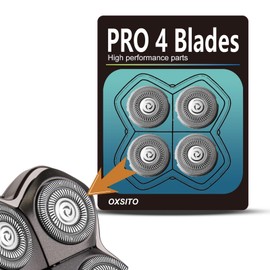 OXSITO 8Packs Pro 4 Head Replacement Blades for Bald Head Razors Gold PRO, Silver PRO, Platinum PRO… Series, Precision Replacement Blades for Head, Face, and Body Grooming.