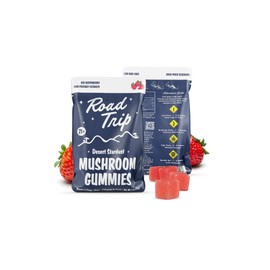Road Trip - Desert Stardust - Mushroom Extract Gummies - Nootropic Blend - (1-Pack, Strawberry)