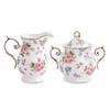 Agyiuns Sugar and Creamer Set Ceramic, Creamer Pitcher and Sugar