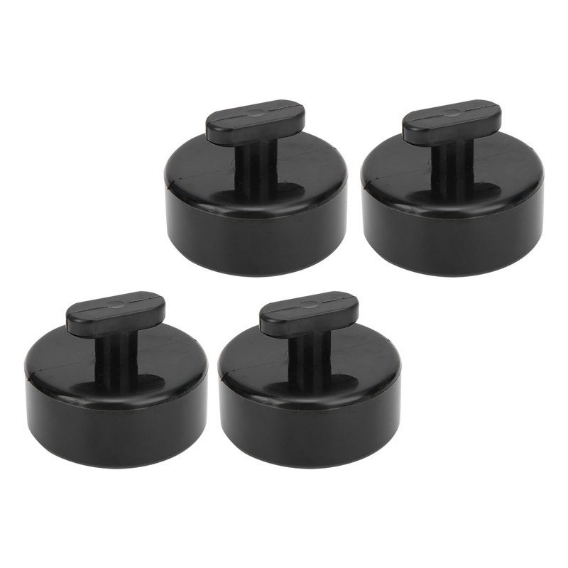 4pcs Jack Lift Pad Lifting Pucks Rubber Black Auto Accessory