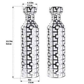 Ceramics Vases Set of 2, 24.4 inch Tall Floor Vases for Home Decor