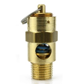 New 1/4" ASME Brass Safety relief Valve 25 PSI American made Compressed air pop off valve