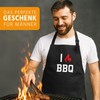 MoonWorks BBQ Apron for Men I Love BBQ BBQ BBQ