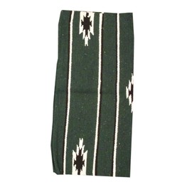 AMKA Westernpad Green Pony Saddle Navajo Blanket 26 x 26 Inch, 66 x 66 cm Western Saddle Cover for Pony Saddles Saddle Blanket