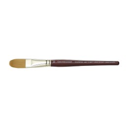 Grumbacher Goldenedge Golden Toray Filbert Watercolor Brush, Synthetic Bristles, Size 10 (4625.100)