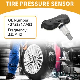 INFINAUTO Tire Pressure Sensor No.42753SNAA83 Car TPMS Sensor for Honda Civic 2008-2013 Metal Plastic Rubber Black