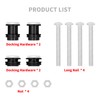 HDBUBALUS Motorcycle Sissy Bar Backrest Detachable Backrest Docking Hardware Mounting