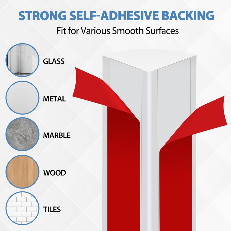 Flexible Quarter Round Molding Peel and Stick Rubber Quarter Round