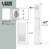 Flehomo Dryer Vent Window Kit, Include Dryer Vent Cover with