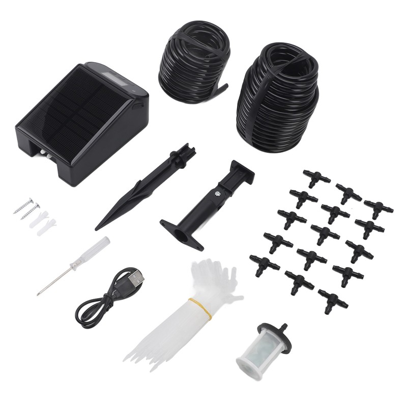 SW15 Solar Powered Watering Irrigation Kit Timing Automatic Flower Watering