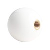 DEWHEL White/Black Fing Fast Shift Knob for 6 Speed Short