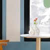 White Ceramic Vase Hollowed Heart Flower Vase Set for Modern